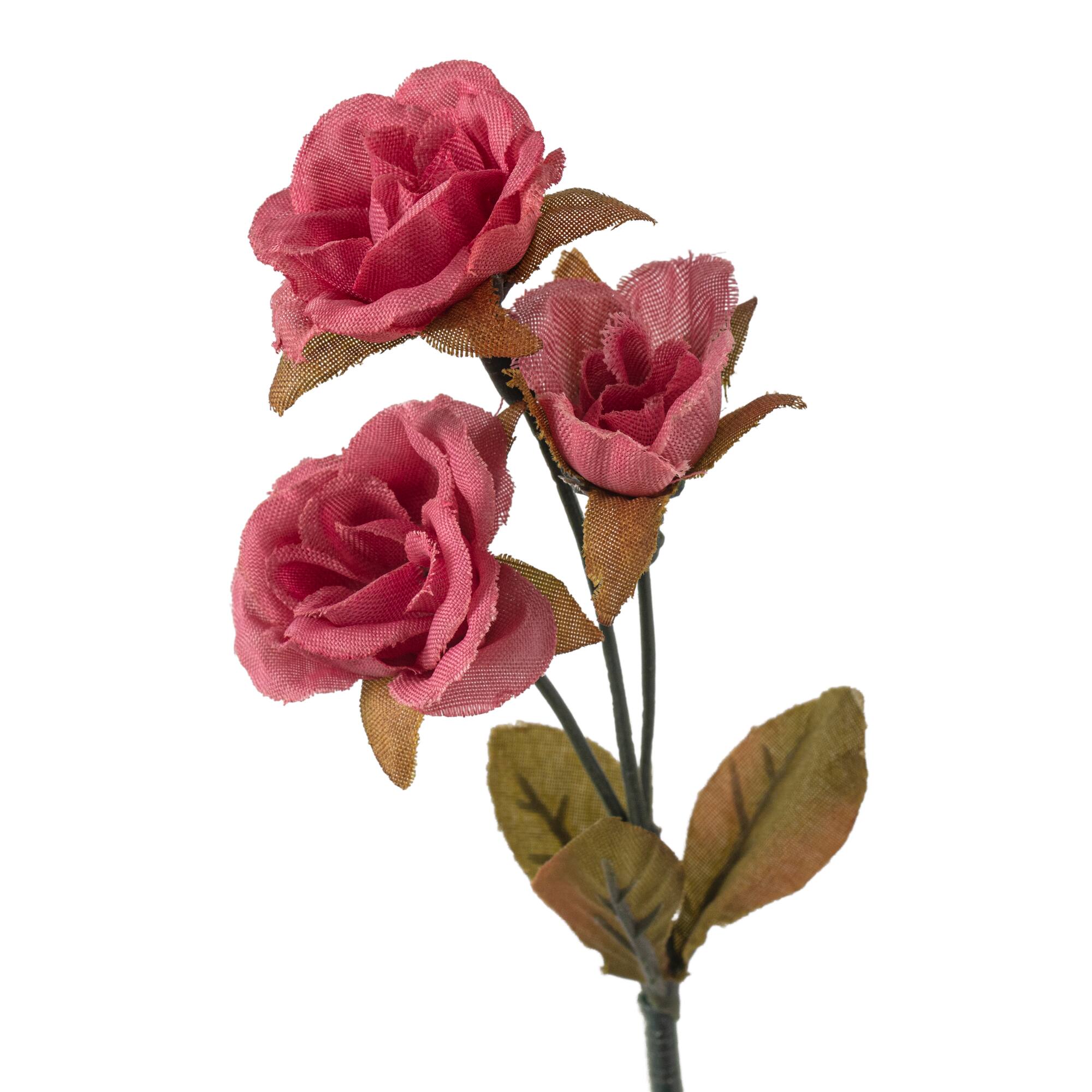 12 Pack: Floral Essentials Antique Red Heart Rose Spray by Ashland®
